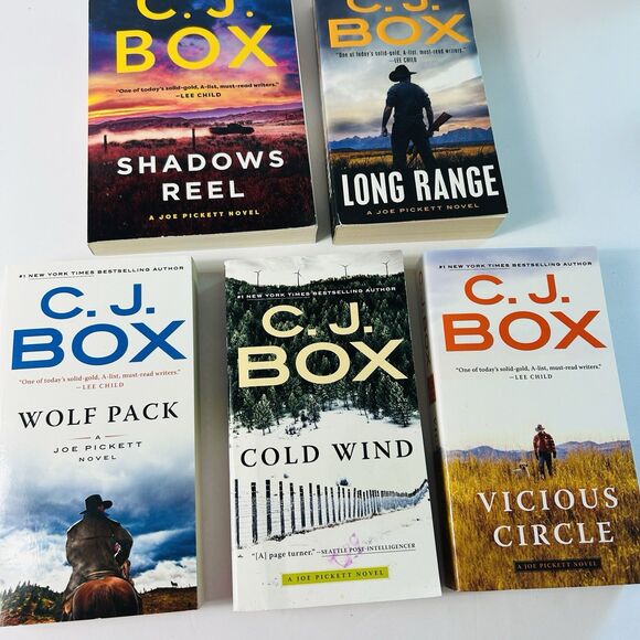 CJ Box Book Lot of 5 Joe Pickett Series PB 11 17 19 20 22 Western Mystery - Picture 4 of 8